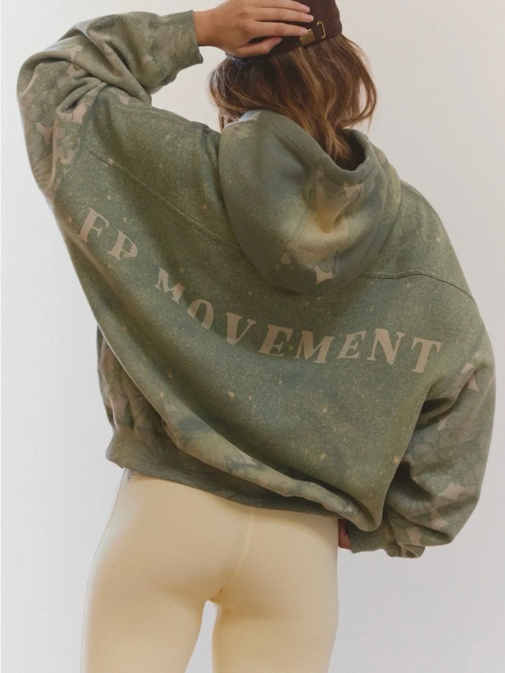 Free People Movement final call graffiti graphic hoodie XL EUC